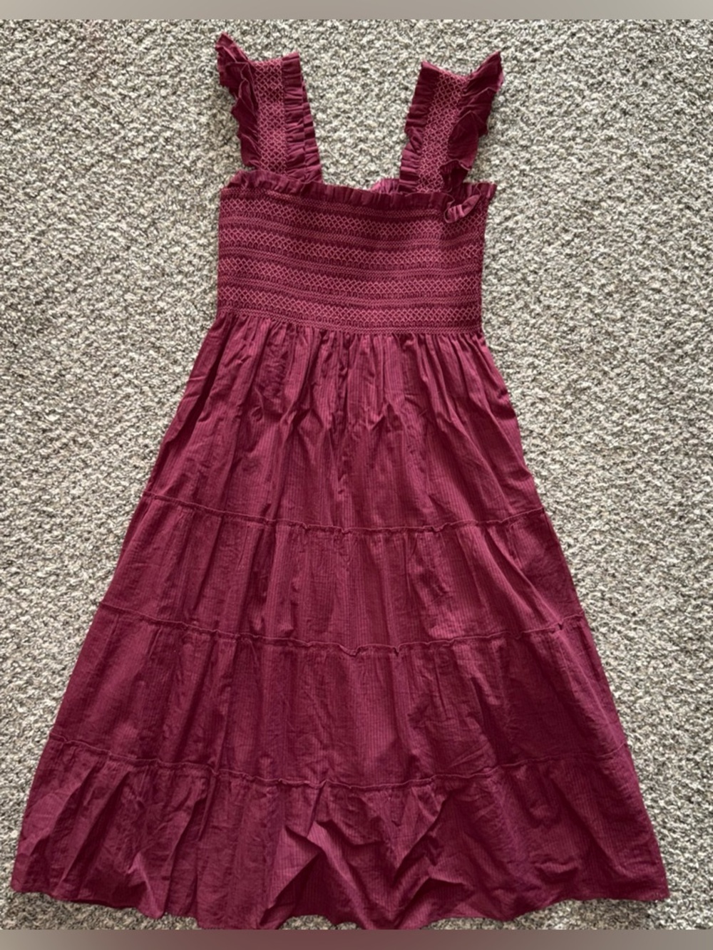 Hill House Ellie Nap Burgundy no size. excellent condition. Size Tag missing - Picture 2 of 3